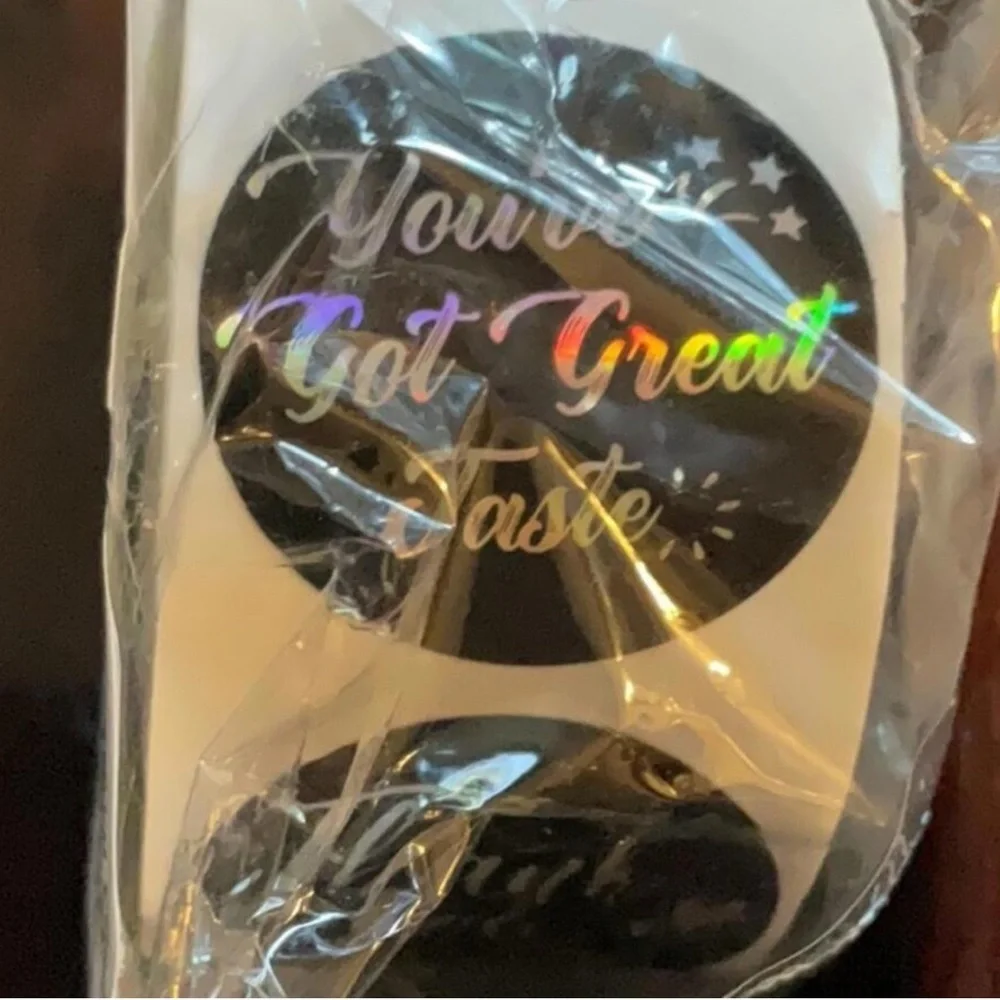 Premium black Thank You Cards and stickers for Business